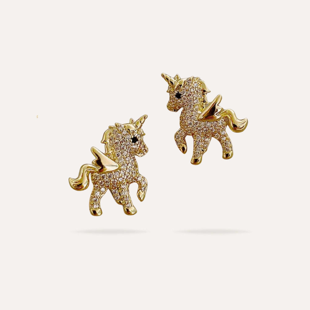 Boucles d'oreille Licorne Magique