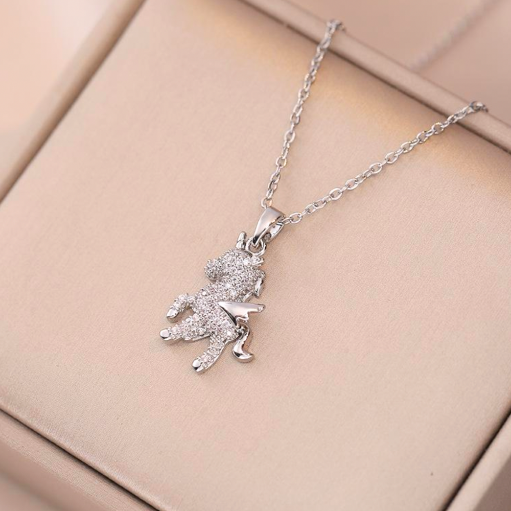 Collier Licorne Magique Argenté