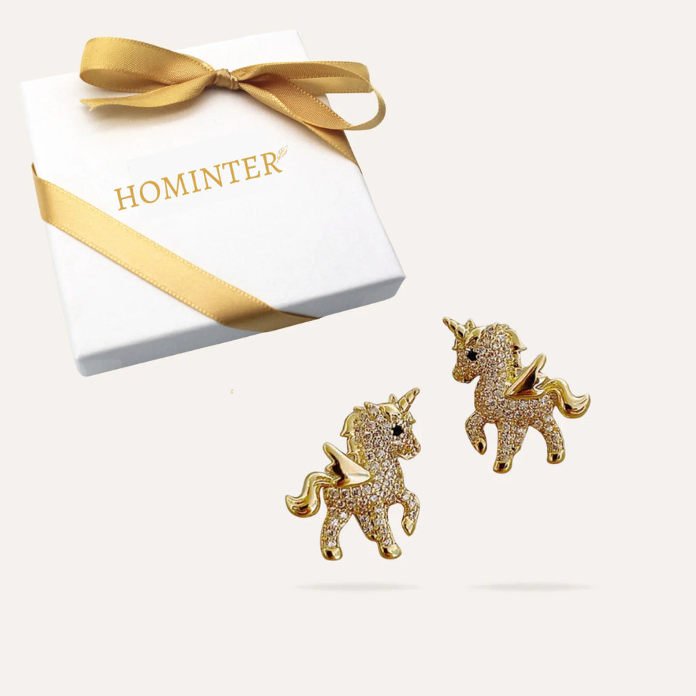 Pack Boucles d'oreille Licorne + Écrins Cadeau Hominter