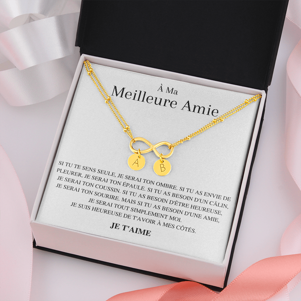 Bracelet Infini Personnalisable - À ma meilleure amie - Je t'aime