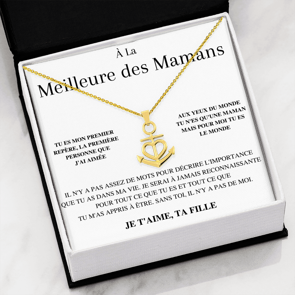 Collier Océan d'Amour - À la meilleure des mamans - Je t'aime, ta fille