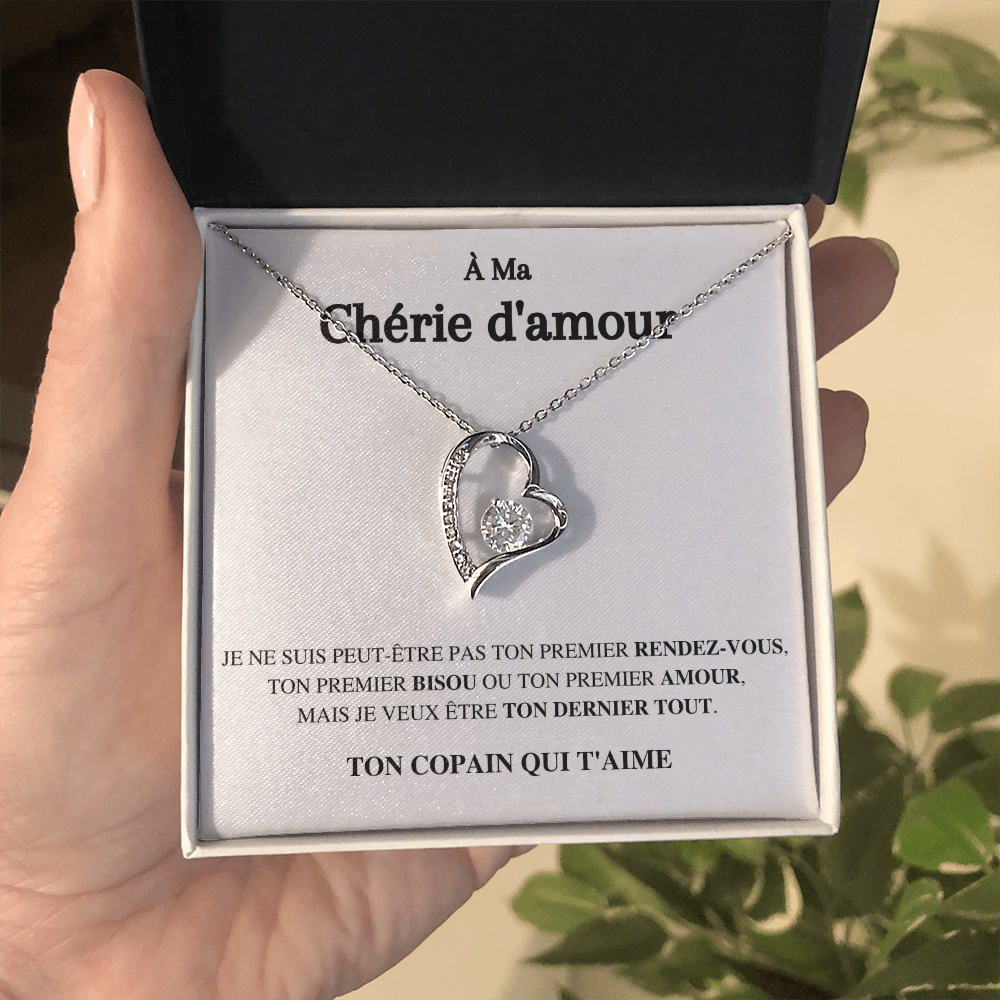 Collier Amour Éternel - À ma chérie d'amour - Ton copain qui t'aime