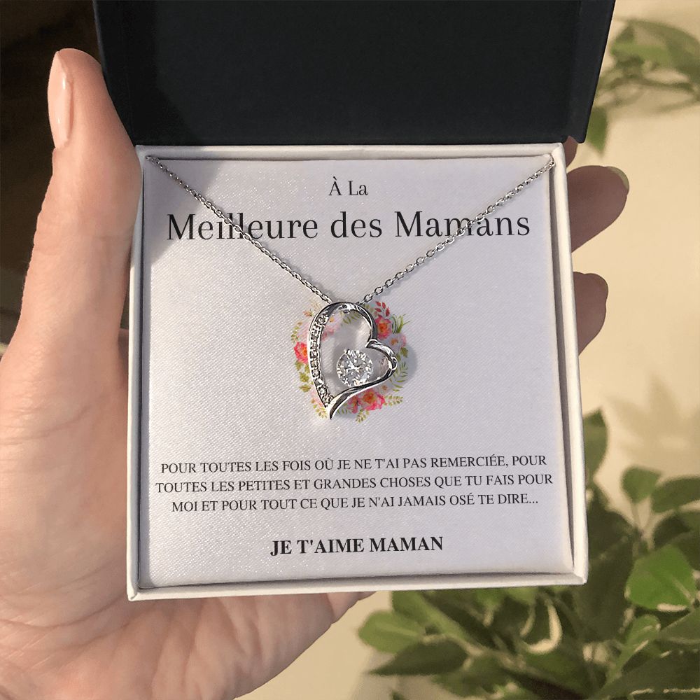 Collier Amour Éternel - À la meilleure des mamans - Pour toutes les fois...