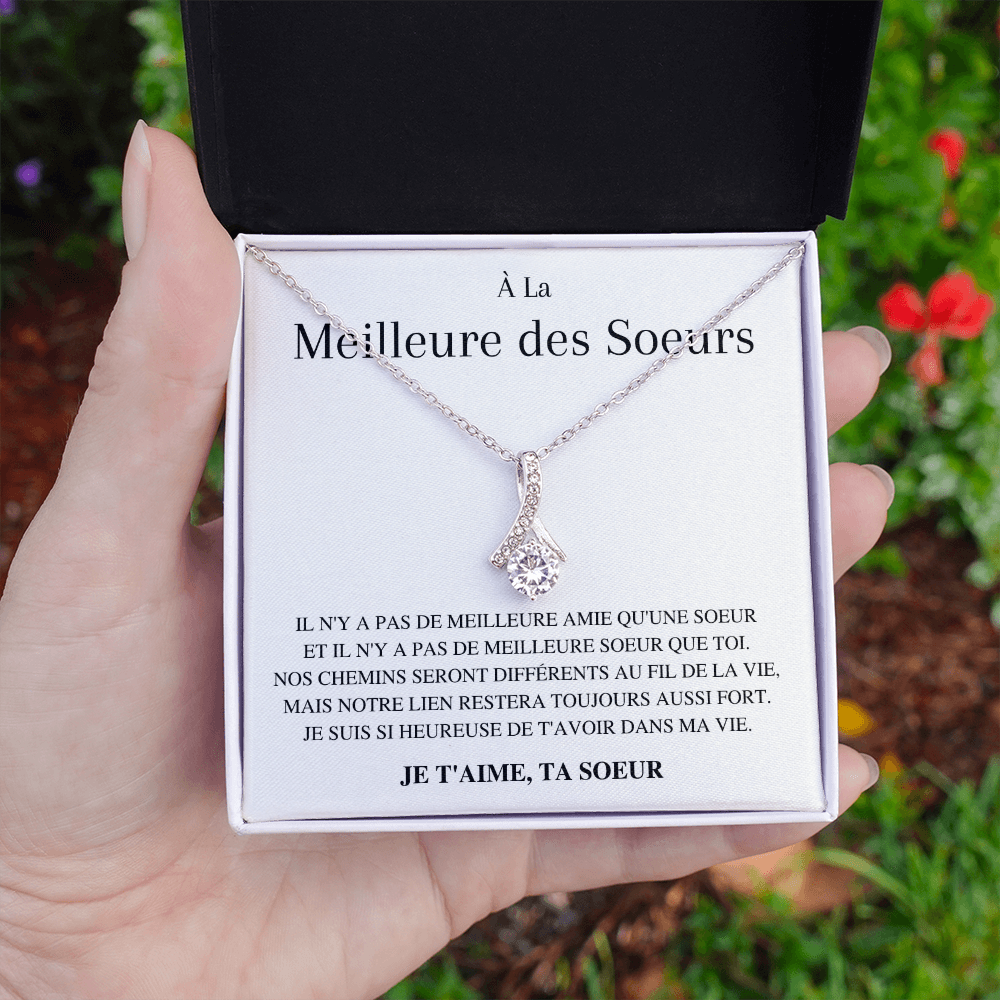 Collier Amour Infini - À la meilleure des soeurs - Je t'aime, ta soeur