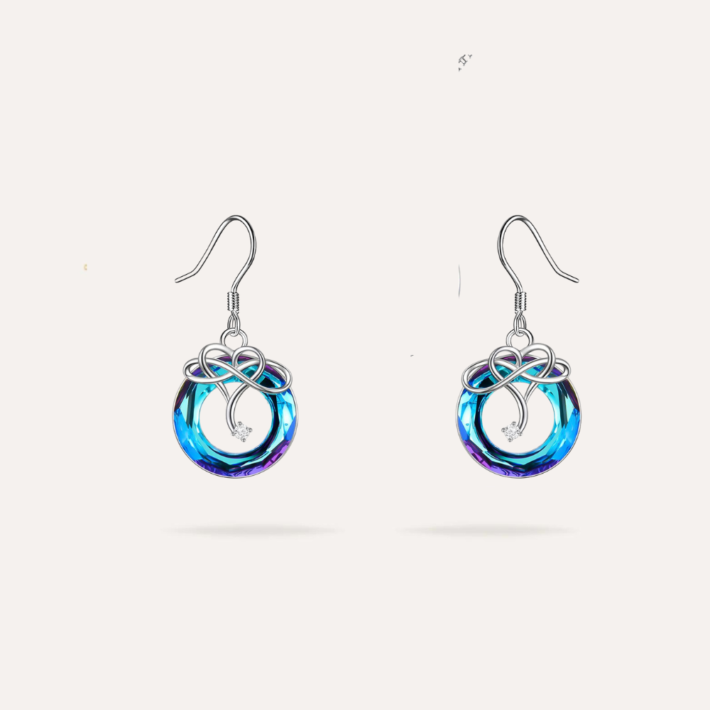 Boucles d'oreille Cristal Infinity