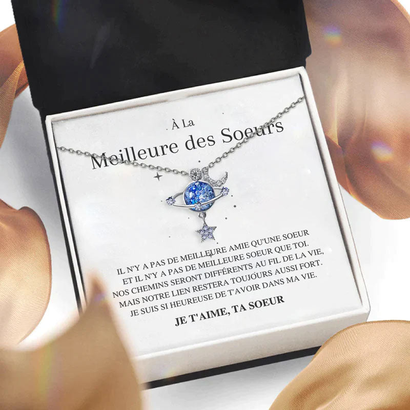 Collier Amour Étoilé - À la meilleure des soeurs - Je t'aime, ta soeur