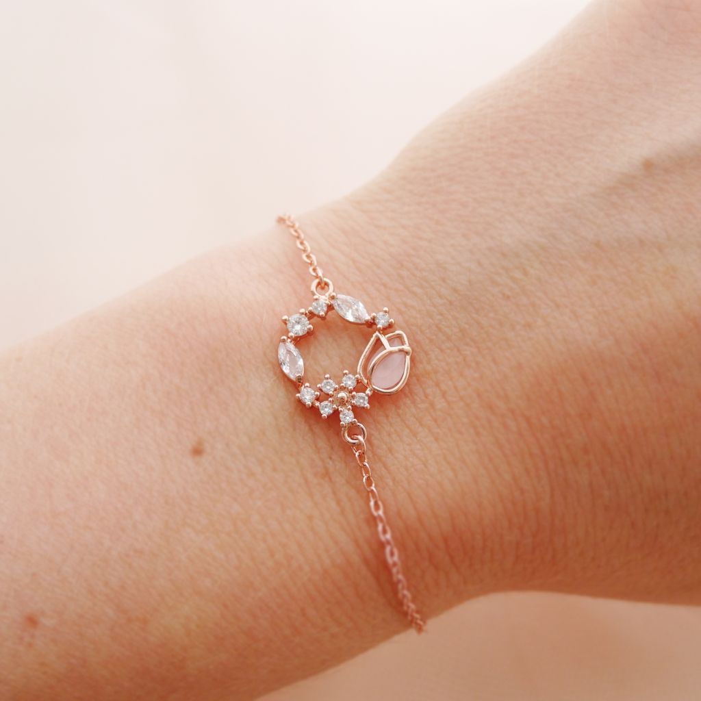 Bracelet Tulipe Rose